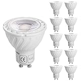 【Energiesparend】 Ersatz für 50W Halogenlampe; diese 5W LED Glühlampen geben 350LM Helligkeit aus, damit werden mehr als 90% der Energiekosten gespart; die Aluminiumdruckguss-Struktur sorgt für eine gute Wärmeabfuhr