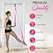 Stretching Strap With Door Anchor - Stretching Equipment to Improve Legs Flexibility - Splits Trainer For Home Ideal In Ballet, Dance, Cheerleading, Taekwondo, Yoga, Pole Dancing & Gymnastics (Pink)