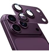 NIMASO カメラフィルム iPhone 2026 Pro 用 カメラ保護 アルミ合金製 9H強化ガラス レンズカバー 1枚セット | ダークチェリー 耐衝撃 全面保護 黒縁取り 超薄設計 露...