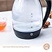 MasterChef Glass Electric Tea Kettle with Automatic Shut Off for Boiling Water, Removable Water Filter, Boil Dry Protection & LED Indicator Light, BPA Free Plastic Base, Cordless, 1.5 Qt (1.7L), 1200W