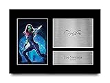 HWC Trading A4 Zoe Saldana Guardians of the Galaxy Gamora Cadeaux Imprim Sign Autographe Photo pour les fans de cinma - A4