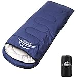 LEEPWEI[2019最新版]寝袋 封筒型 軽量 保温 210T防水シュラフ コンパクト アウトドア キャンプ 登山 車中泊 防災用 丸洗い可能 快適温度-5℃-25℃ 900g 1.4kg 1.8kg 春夏秋冬の使用可能