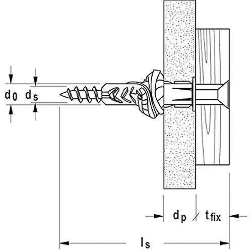 fischer 77893 Universaldübel UX 14 x 75, Schachtel mit 10 Nylondübeln, Allzweckdübel ohne Rand, für optimalen Halt bei Befestigungen in Beton, Gipskarton, Kalksand-Lochstein uvm.