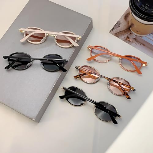 Lunettes de soleil ovales vintage léopard contre l'éblouissement