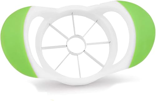 Cortador de manzana, cortador de manzana de fácil agarre con 8 cuchillas afiladas, descorazonador de manzana y herramienta cortadora, cortador de