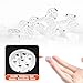 30 Pcs High Borosilicate Glass Screens for Pipes and Bowls, Glass Screen Filters with 7 Honeycomb Holes, 8mm