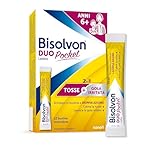 Bisolvon Duo Pocket Sciroppo Tosse, Sciroppo Tosse Secca e Tosse Grassa Adulti e Bambini 6+, Senza Glutine, Senza Lattosio - Calma lo Stimolo a Tossire e dà sollievo alla Gola Irritata (12 Bustine)