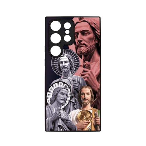 qizjio San Judas Phone Case Shockproof Protective Mexico Guadalupe Phone Cover for Samsung Galaxy S24 Ultra