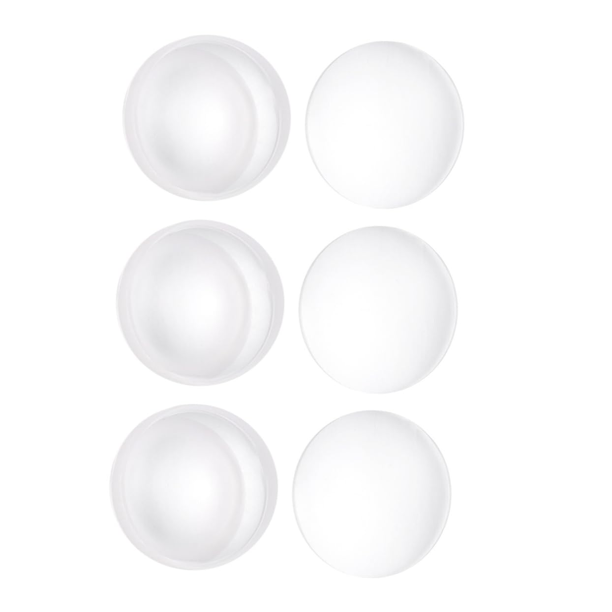 Luxshiny 6Pcs Optical Glass Lens Diameter Double Convex Concave Lenses for Labs for Projects Instruments and Crafts Easy to Clean and Use