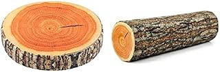 KISSFRIDAY 2pcs Creative Natural Wood Design Tree Trunk Log Cushion Soft Chair Cushion Pillows Gift Home Sofa