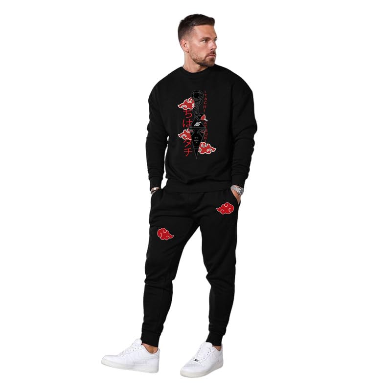 Mon Zurich Itachi Akatsuki - Sharingan Anime Co-Ord Sets In Black Originals