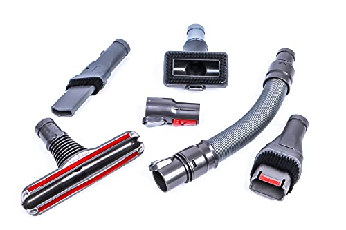 Hochwertiges Bürstenset passend für Dyson DC25 DC34 DC35 DC44 DC59 V6 V7 V8 V9 V10 V11 Düsen Möbelpinsel Fugendüse Schlauch Adapter Bürstendüse Düsenset Zubehörset