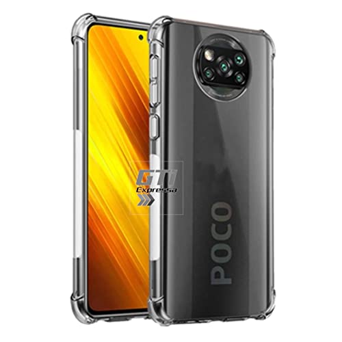 Kit Capa Anti Impacto e Película De Vidro Xiaomi Poco X3 e POCO X3 NFC + Kit de Instalação