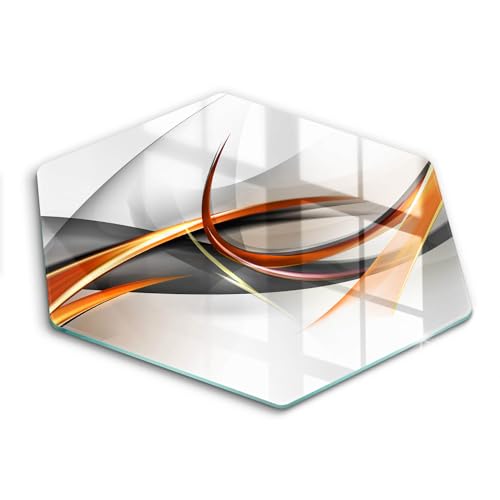 Planche induction verre 40cm Wallfluent au design hectogonal - 2