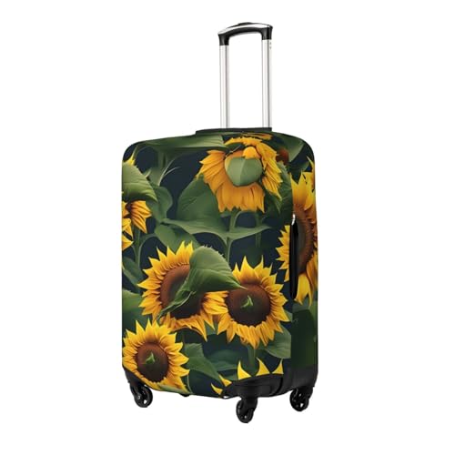 Plants Theme Sunflower Luggage Covers For Suitcase Approved,Suitcase Cover Protector Fit 18-32 InchLuggage2