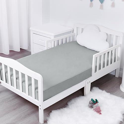 Magik & Kover Waterproof Crib Sheets For Boys 2 Pack, Fitted Baby Crib Sheet Neutral 52 Inch X 28 Inch For Standard Crib And Toddler Bed Mattress thumb #4