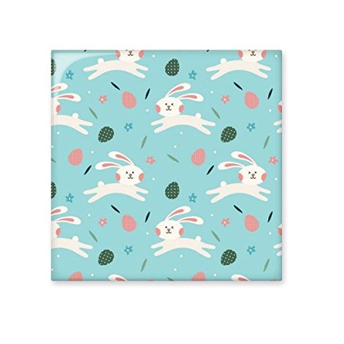 Carreau céramique Pâques chrétienne motif lapin coloré décor cuisine