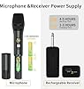 voijump Wireless Microphones, UHF Metal Professional Dynamic Mic System with Rechargeable Receiver, 6.35mm Plug, 160FT, for Karaoke, Singing, Wedding, Church, Speaker #3