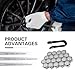 Icyfond 20PCS Car Lug Nut Covers, 21mm Hexagonal Wheel Lug Nut Covers, Scratch-resistant Rust-Proof Auto Hub Bolt Head Protector, with Remover Clip, Universal Nut Tire Screws for Most Cars(Silver)