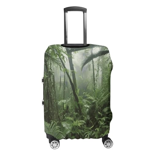 Tropical Rainforest Luggage Cover, Washable Elastic Suitcase Cover Protector Fit 18-32 Inch Luggage4