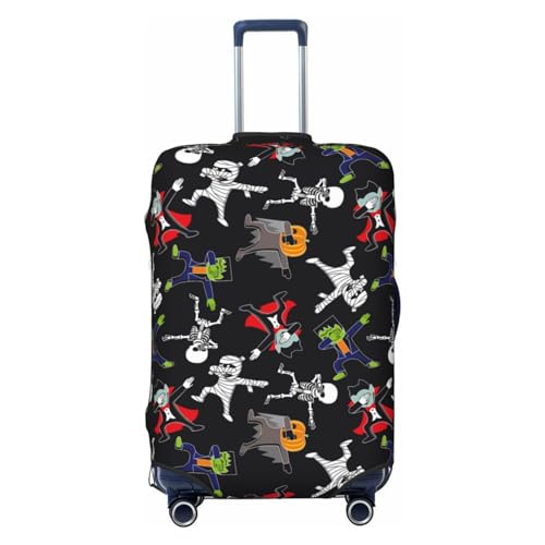 Travel Luggage Covers - Zombie Mummy Skeleton Elasticity Suitcase Covers Protector for Luggage 18-32 Inch