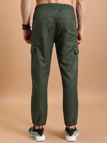 Image of Highlander Men's Cargo Jogger Trousers| Utility Pockets | Trouser for Men | Men Trousers