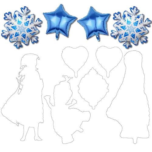 Frozen Globos princesa, 10 Piezas Decoración Frozen Cumpleaños princesa, Globos