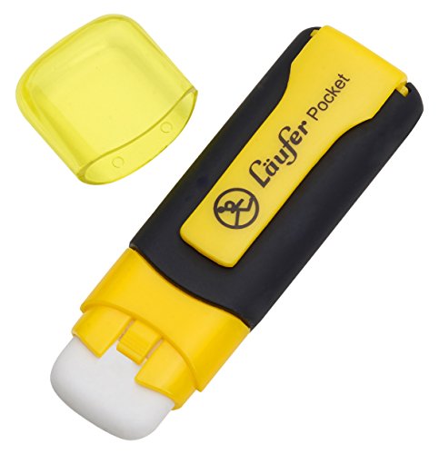 Läufer Pocket Radierstift – 24 Stück Im Display, In 4 Farben, Mit Clip & Schutzkappe