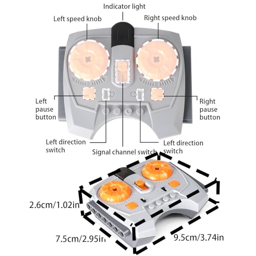 36 Pcs Power Functions Motor Set, Technical Parts Wide Compatibility - Image 5