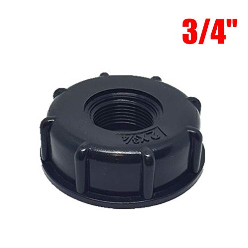 SERBATOIO ACQUA 34 pollici IBC adattatore tubo 1000 L capacità nero 20