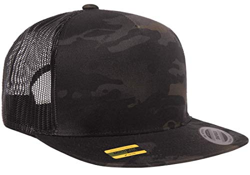 Yp Classics Yupoong 5 Panel Classic Trucker Cap (Multicam Black)