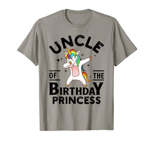 Familia a juego de unicornio princesa tío del cumpleaños Camiseta