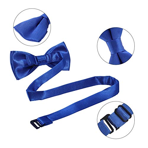 Image of Kids Suspender Bowtie Necktie Sets - Adjustable Elastic Classic Accessory Sets for 6 Months to 13 Year Old Boys & Girls