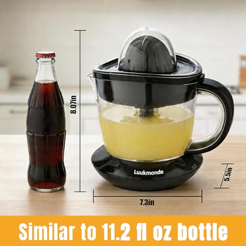 LUUKMONDE Electric Citrus Juicer with Dual Reamers — view 5