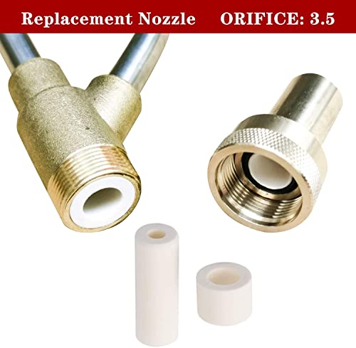 Selkie Pressure Washer Sandblasting Kits - Wet Abrasive Sandblaster Attachment, With Replacement Nozzle Tips,Protect Glasses, 1/4 Inch Quick Disconnect, 5000 Psi #TOP3