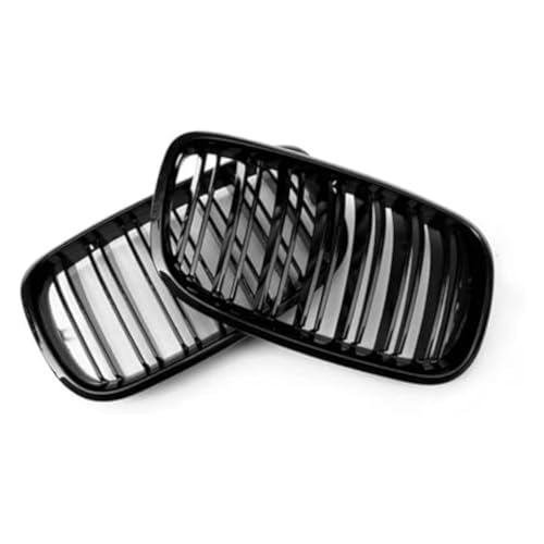 Calandre double lattes noir brillant pour grille de course avant X5 E70 X6 E71