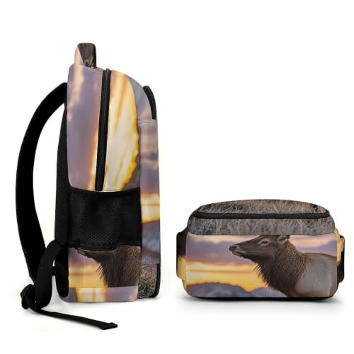 Mochila de viaje para escapadas de fin de semana con diseño de ciervo 7