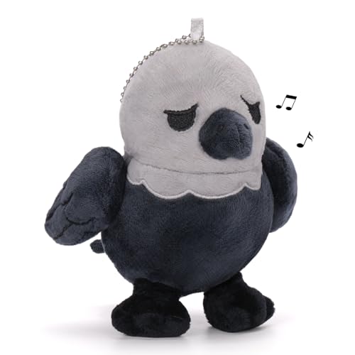Dalycro TikTok Sad Bird Plush with Sound – Soft Emotional Inspiring Bird Stuffed Animal, Cute Plush Toy for Positive Vibes, Birthday Gift for Men, Women & Friends (Grey)