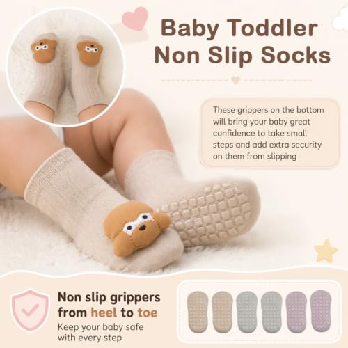 Image of SNOWIE SOFT 3 Pairs Baby Girls Stocking Polyester Cotton Mesh Stocking Knee High Breathable Summer Stockings Cartoon Baby Stockings Gift for Baby Girls 0-3 Years Old