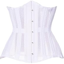 Women Heavy Spiral 26 Steel Boned Underbust Corset Satin Heavy Duty Waist Training Shaper Cincher