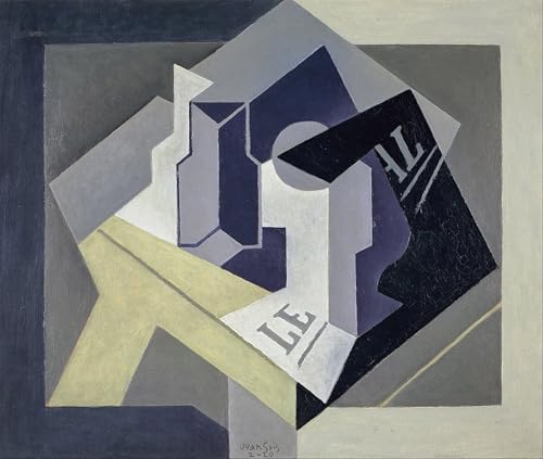 Toile Juan Gris Coupe à fruits et journal pour créer une ambiance artistique de salon moderne