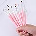 Nail Art Brushes Set, 10pcs Nail Design Painting Brushes, Professional Nail Art Design Brushes, Nail Fine Liner Brushes, Pink