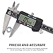 NEIKO 01408A 8” Electronic Digital Caliper Extra Large Display | 0-8 Inches | Inch/Fractions/Millimeter Conversion | Polished Stainless Steel