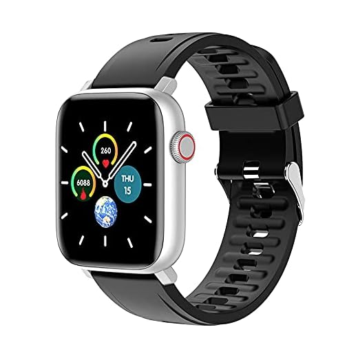 SmartWatch Relógio Inteligente com Monitor de Frequência Cardíaca com Tela Touch para Android e IOS，preto