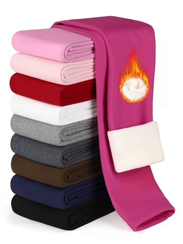 Girls Fleece Lined Leggings Kids & Toddlers | Warm Thermal Winter Pants for Girls | 2-16 Years