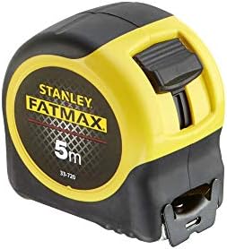 STANLEY FATMAX Tape Measure Blade Armor 5 M Metric Shock Resistant with Mylar Coating and Cushion Grip 0-33-720