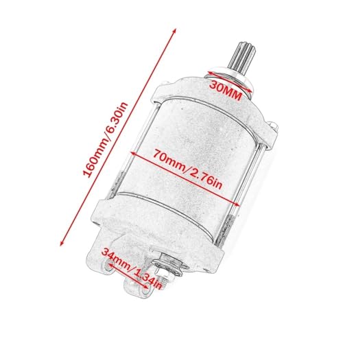Motor de arranque de motocicleta compatible con Z1000SX ABS OEM 21163-0748 2
