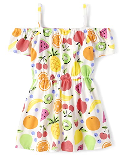 The Children's Place Baby Toddler Girls Off The Shoulder Dress, Fruits, 6-9 Months #TOP8