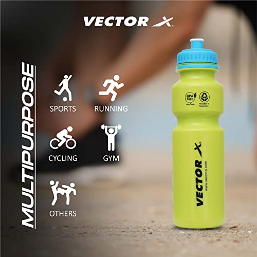 Image of Vector X Combo of Shaker and Sipper Protein Shaker /Sipper Bottle for Gym /Shaker for Body Builders /Gym Accessories Shaker - 600 ml, Sipper -750ML (Pack of 2) 1 Shaker and 1 Sipper
