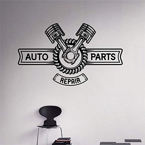 Riparazione di ricambi Auto Adesivo Motore Macchina Vinile Adesivo Interno di casa Garage Decor Adesivo Rimovibile Adesivo da Parete Grigio S 60 x 36 cm